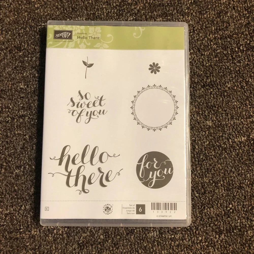 Stampin Up Hello There clear mount stamps
